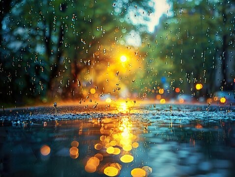 Легкий дождь